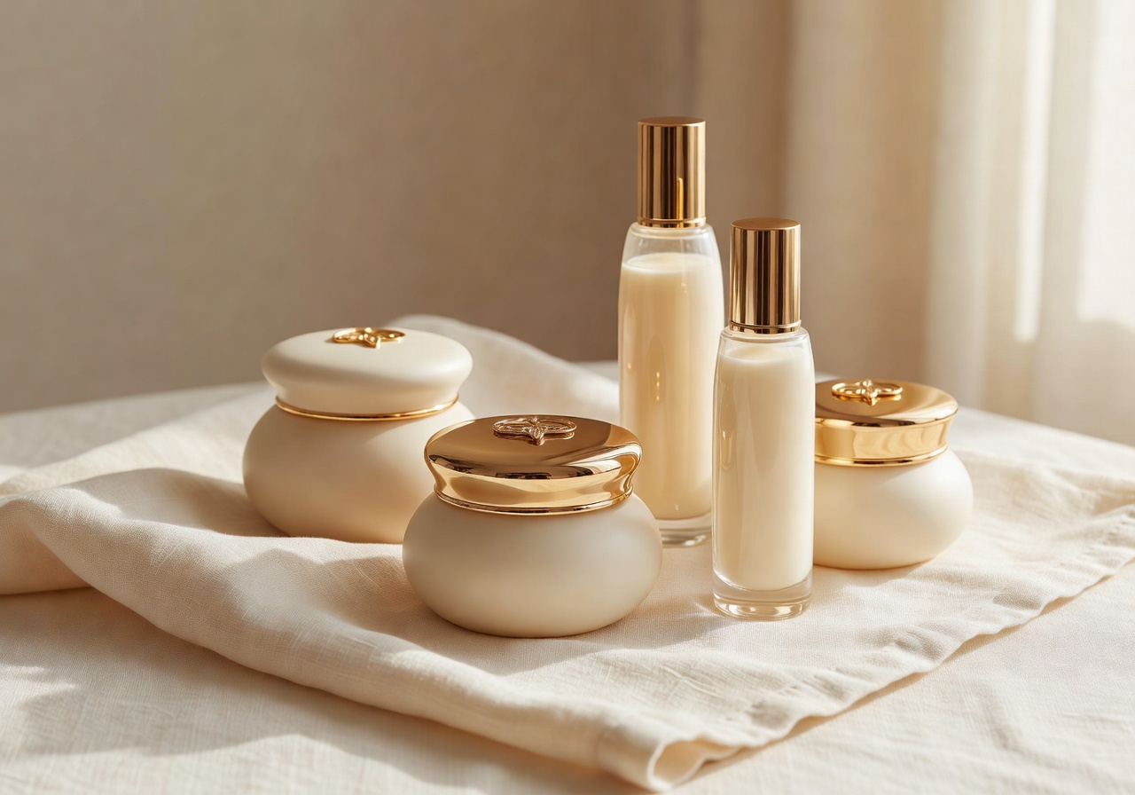 Hochwertige Pflegeprodukte und Cremes